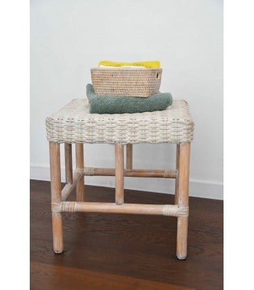 Tabouret carré Sitine Maison Pagan