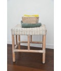 Tabouret carré Sitine Maison Pagan