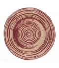 Lilo - tappeto terracotta tie-dye rotondo in juta Ø140cm