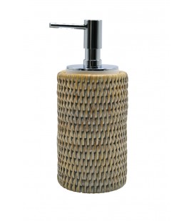 Dispenser per sapone Push Pagan - rattan bianco