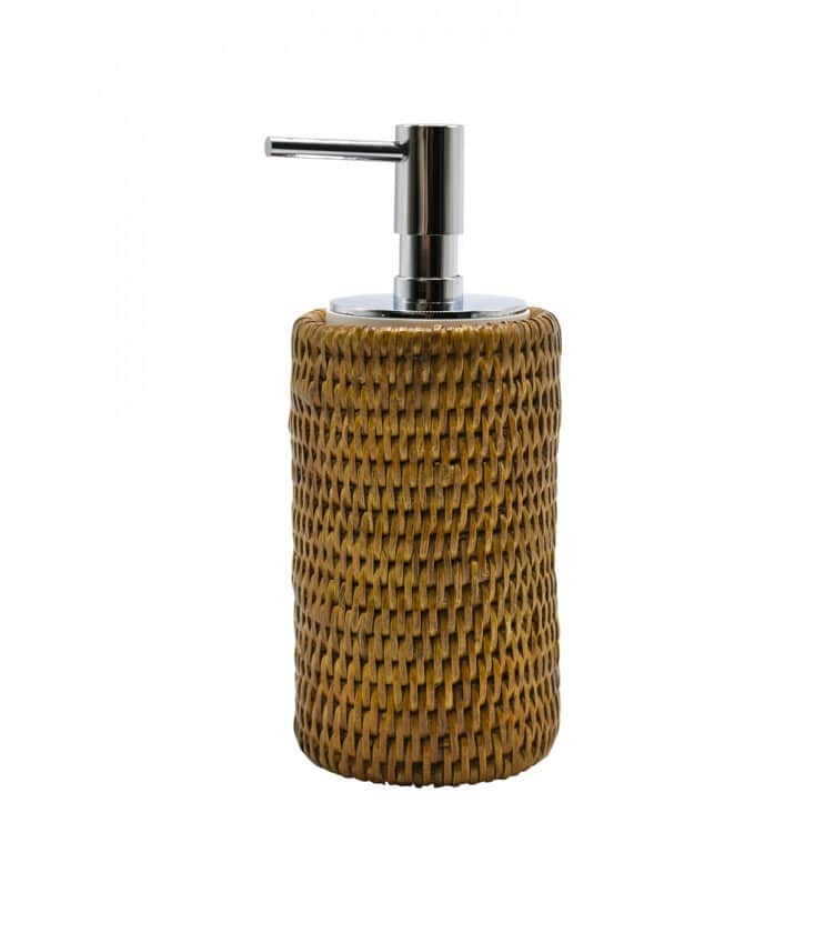 Mikken 2 Dispenser Per Sapone In Vetro Ambra 200ml, Con Pompa E Etichette, Per Alimenti, Ecologici