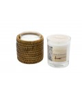 Escale miele rattan stand e candela