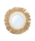 Miroir "sunny" rotin clair 70cm