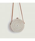Sac à main Sita en rotin blanc - Dua