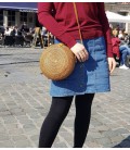 Sac à main Kita Dua en rotin - design courbé