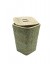 Omadi cestino per i rifiuti del bagno interno acrilico - bianco ceruse