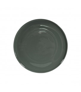 Assiette plate Dune coloris gris