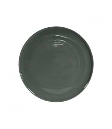 Assiette plate Nature coloris vert d'eau