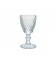 Bicchiere da vino diamantato chiaro