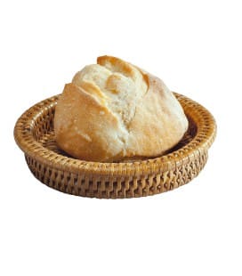 Sottobottiglia o piattino per pane Toinette - rattan miele