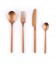 Set di 4 posate Black Velvet color rame opaco