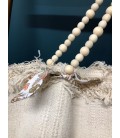 Sac en coton et perles de bois - made in france