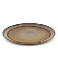 Assiette plate collection Loft coloris bronze 26,5cm