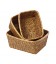 Set of 3 baskets of bread Royans - rattan honey