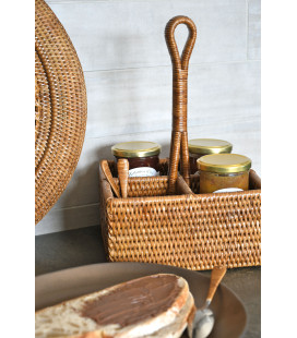 Door-jam jars Jean - rattan honey