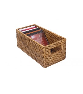 CD rack Rack - rattan honey