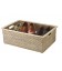 Trash can with handles Wallis - rattan white brushed