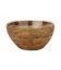 Salad bowl Lunch - Pyrex glass and rattan honey