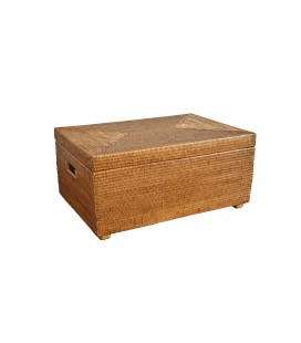 Rectangular chest Marina - rattan honey