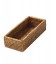 Trash can rectangular Fanie rattan honey