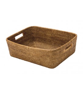 Cesto per biancheria Margaux modello piccolo - rattan miele