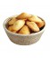 Bread basket round medium model - white brushed