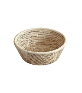 Bread basket small model Yvette - white brushed