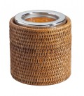 Célian porta lattine isolato - rattan miele