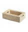 Set de 3 corbeilles Bastien - rotin blanc cérusé