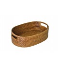 Oval basket Caitlin - rattan honey